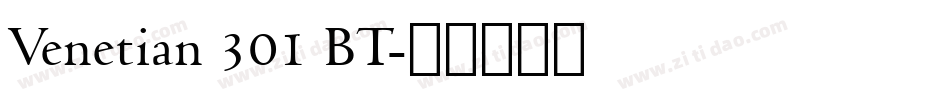 Venetian 301 BT字体转换